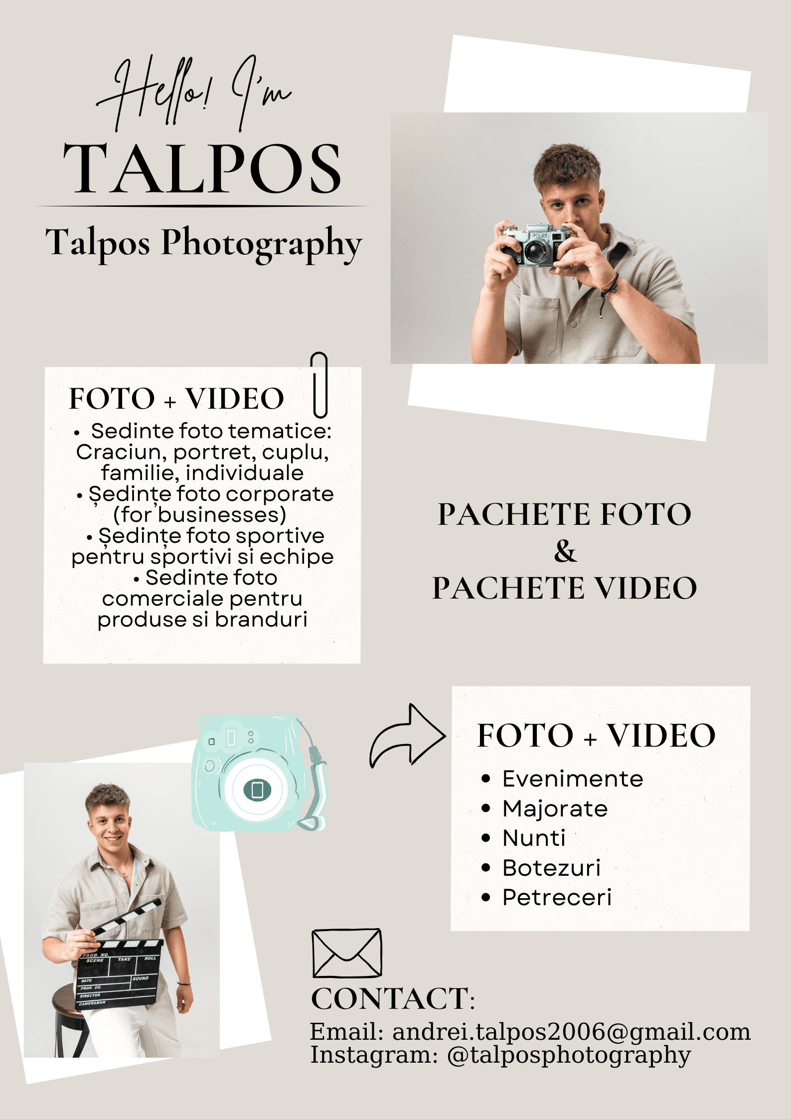 Talpos Photography & Videography - Servicii profesionale de fotografie , videografie si marketing  - Imagine 2