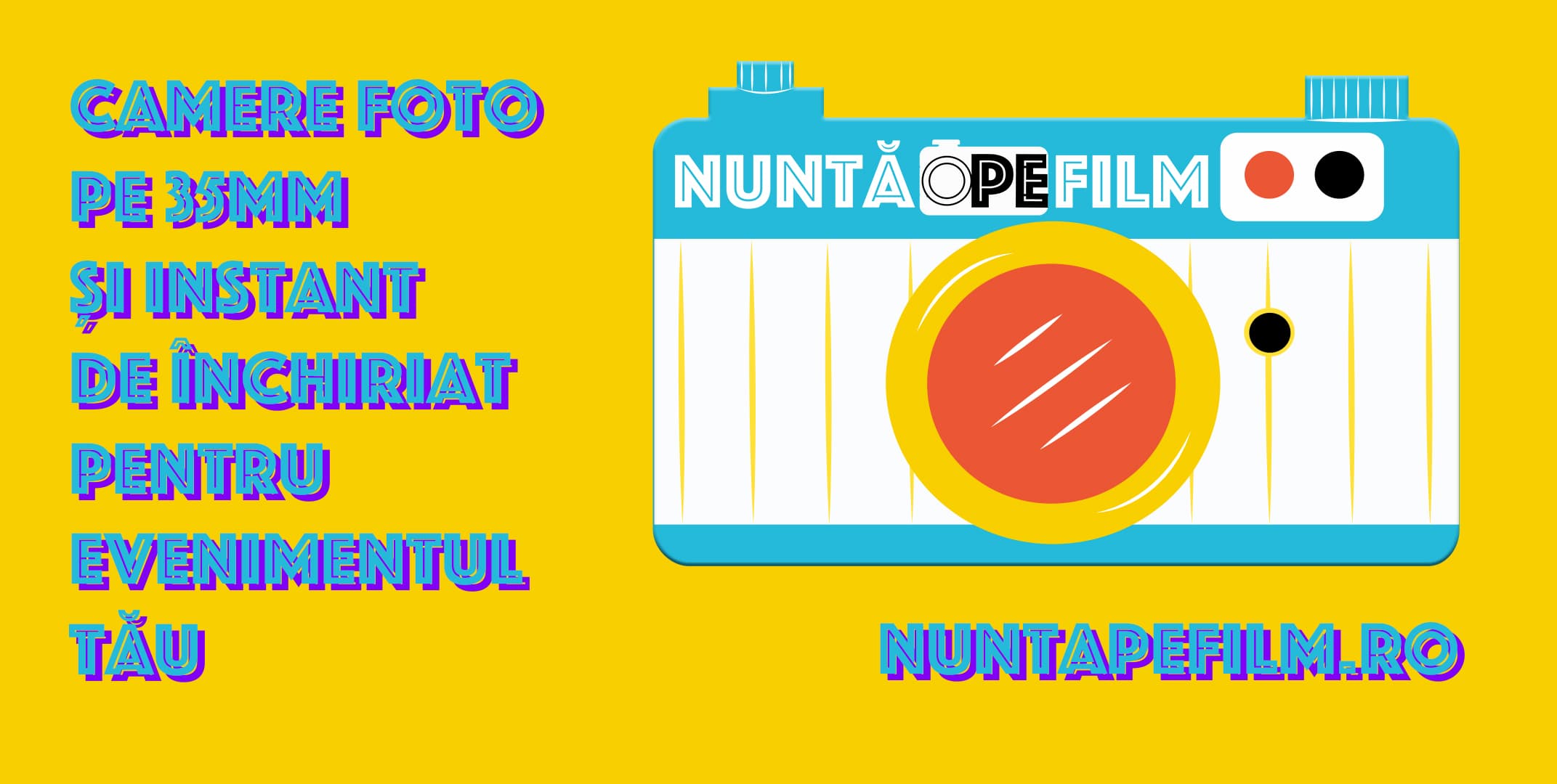 Nuntă pe Film - camere foto instant și pe 35mm pentru evenimentul tău