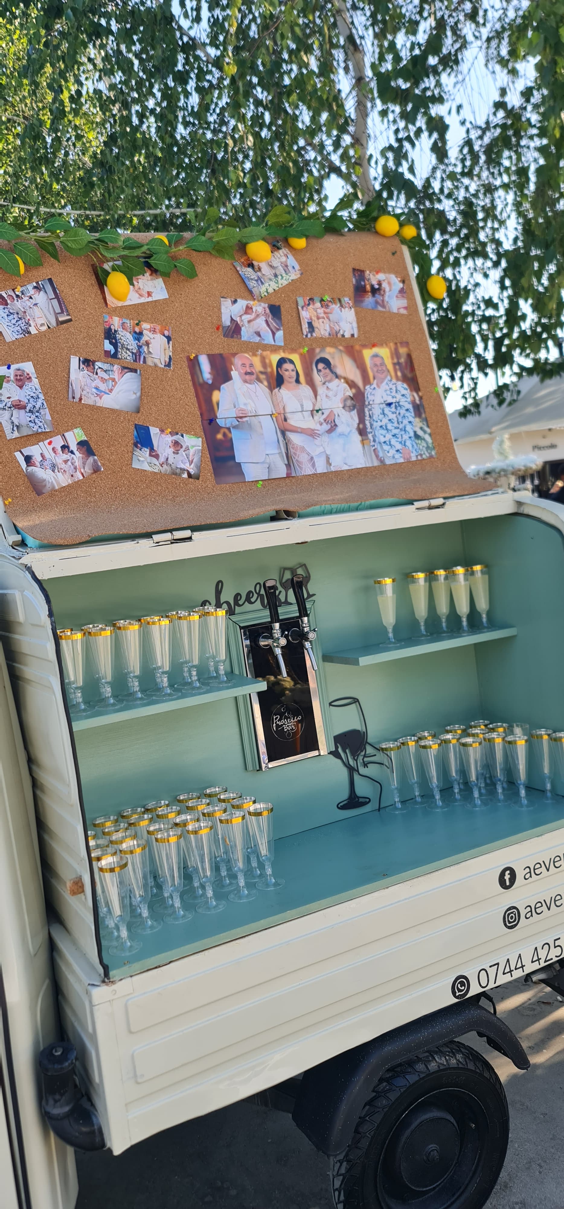 AEventis - Piaggio Van echipat special cerințelor : ProseccoVan, Gentleman's Corner, CandyBar, Lemonade Bar. - Imagine 6