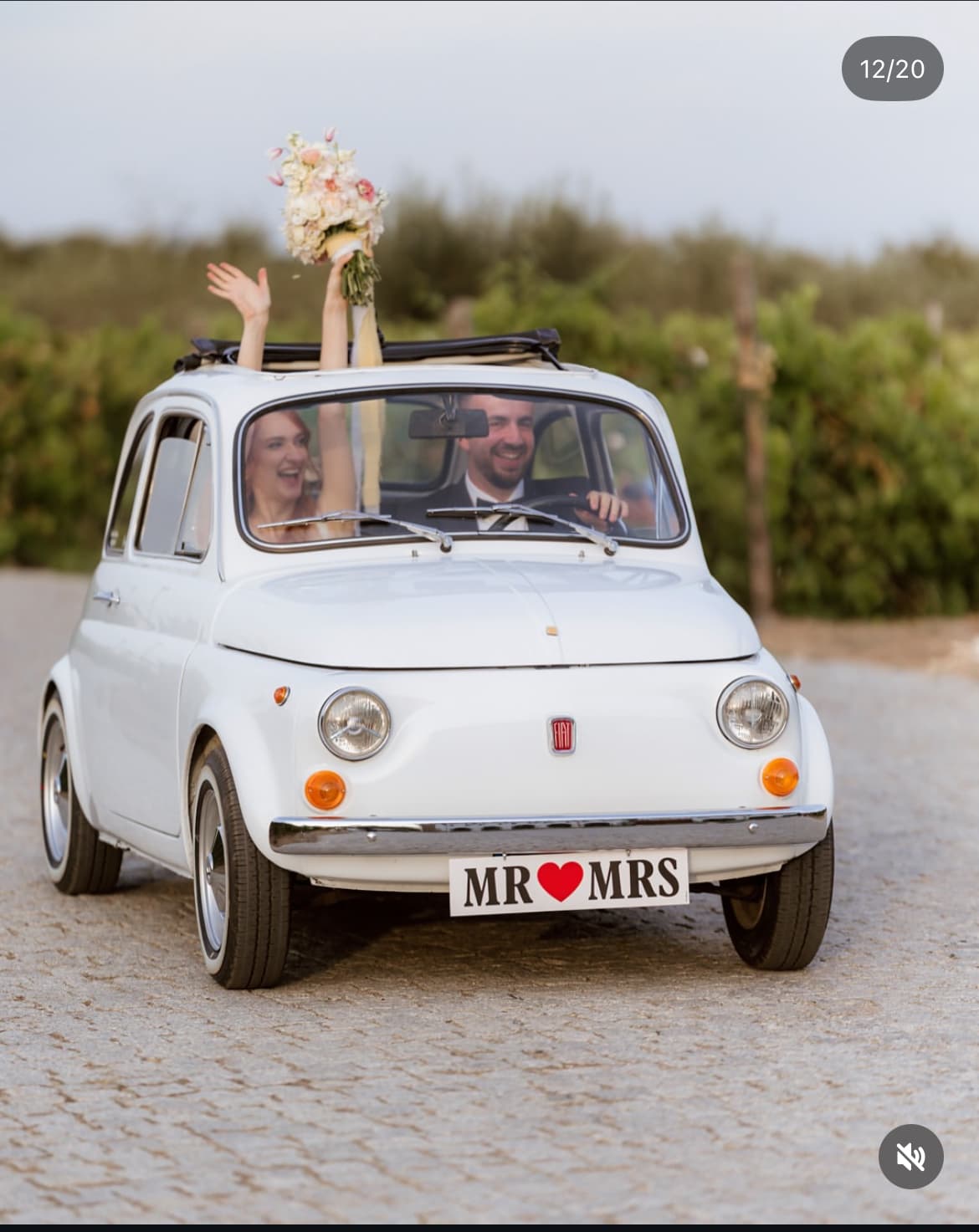 Automobil clasic vintage - Fiat 500 Alb - de inchiriat pentru evenimente - Imagine 8
