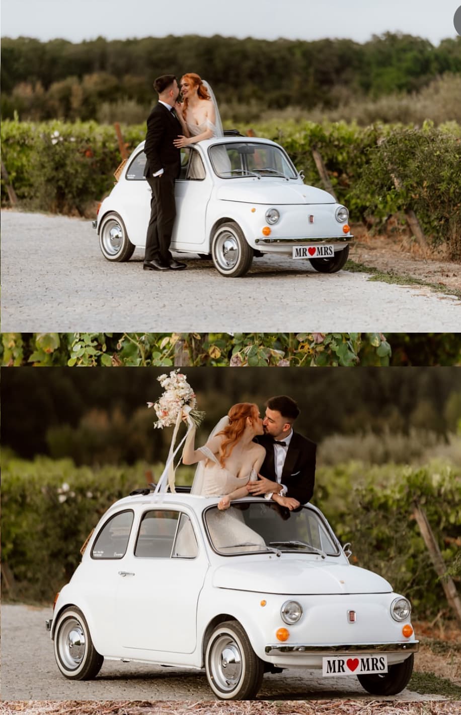 Automobil clasic vintage - Fiat 500 Alb - de inchiriat pentru evenimente - Imagine 9