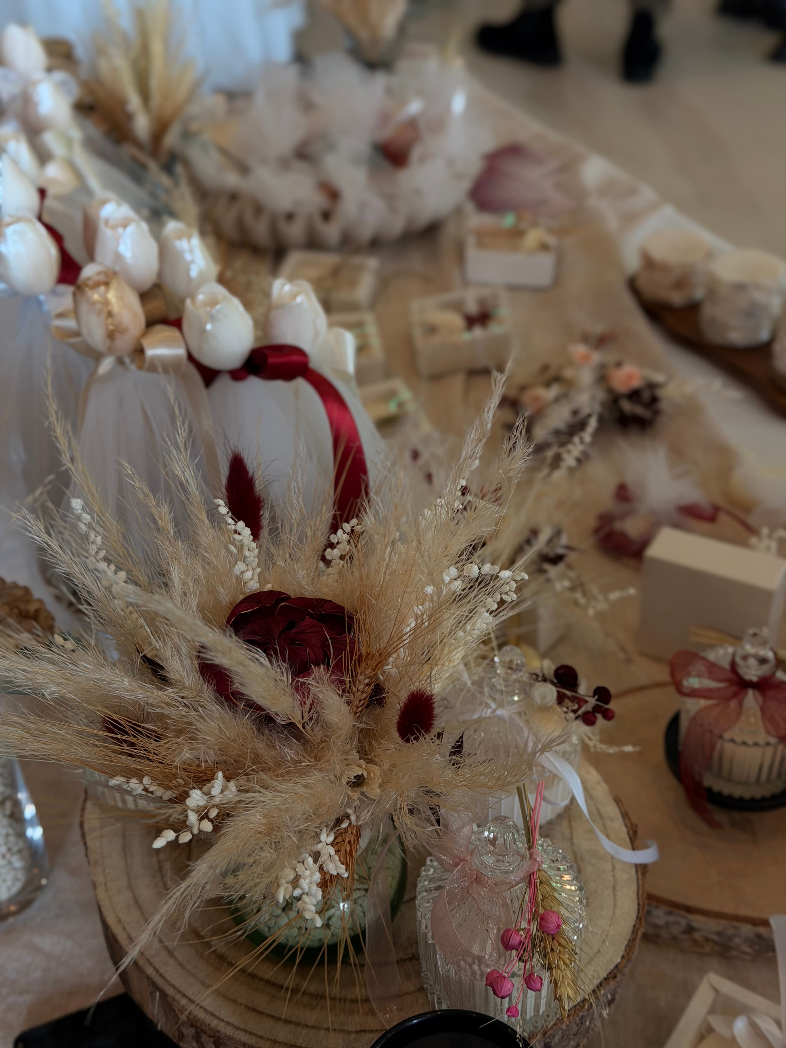 Light in Light- decorațiuni din flori uscate - Imagine 3