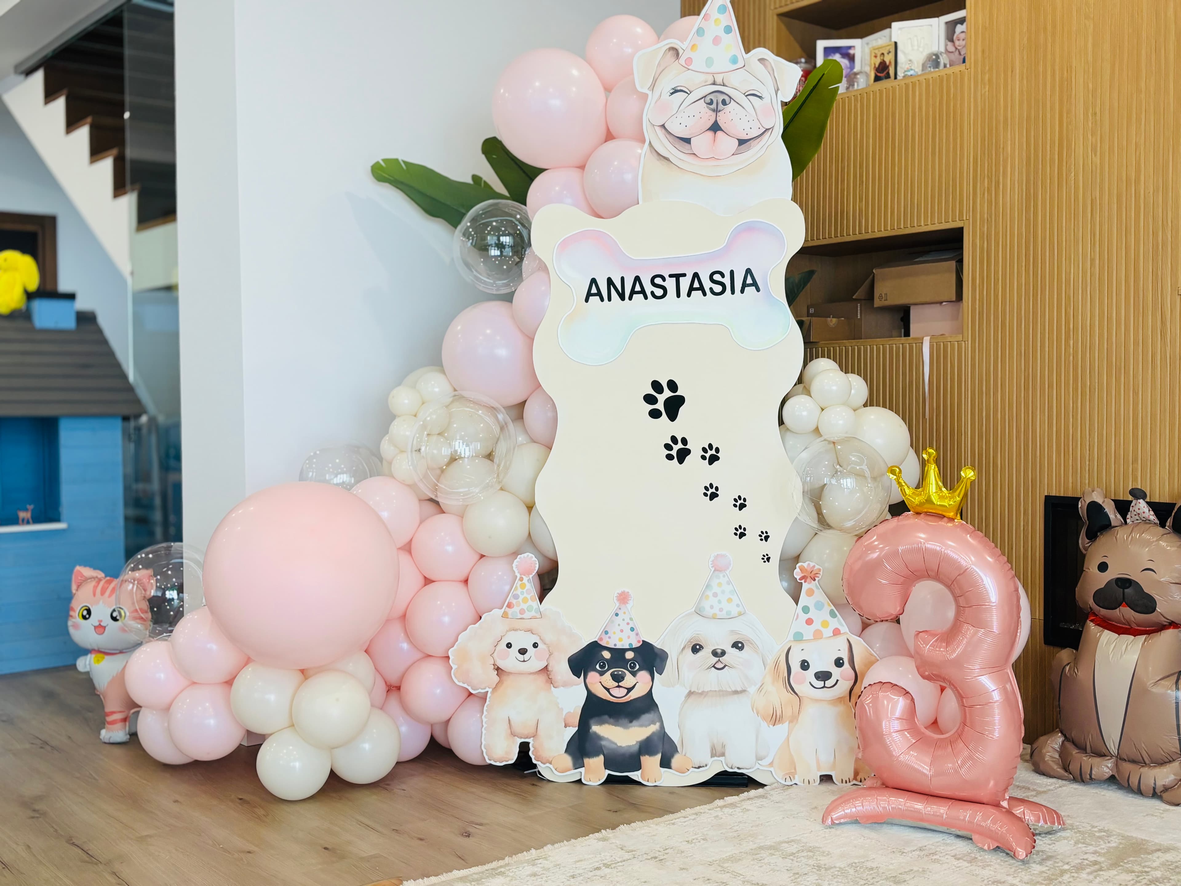 Poveste cu Baloane - Decor foto corner si aranjamente cu baloane si flori - Imagine 9